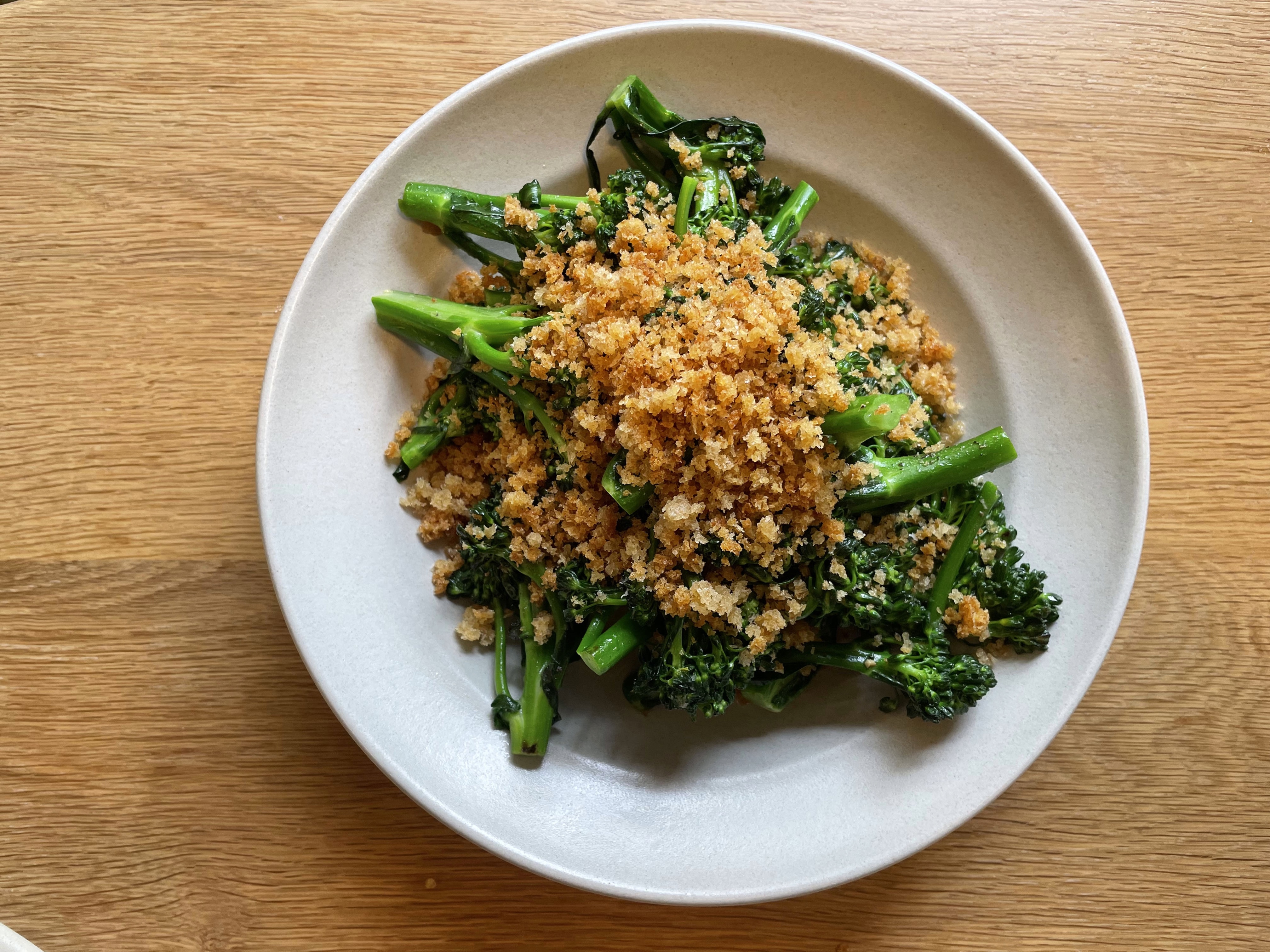 Broccolini with toasted breadcrumbs